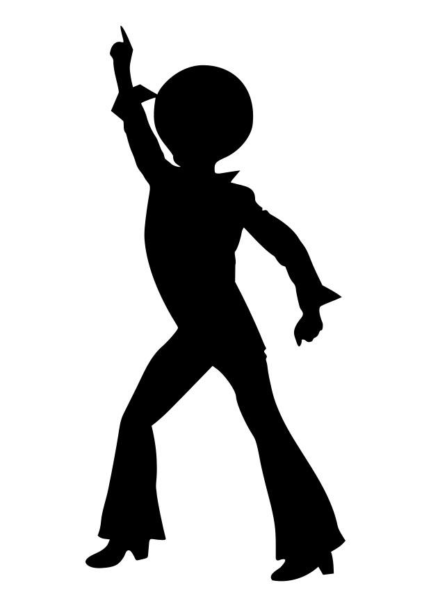 ballerino disco Disegno da colorare ballerino disco