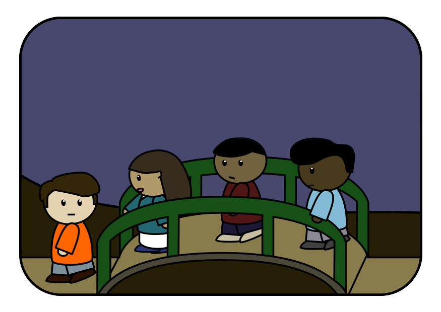 bambini sul ponte immagine bambini sul ponte