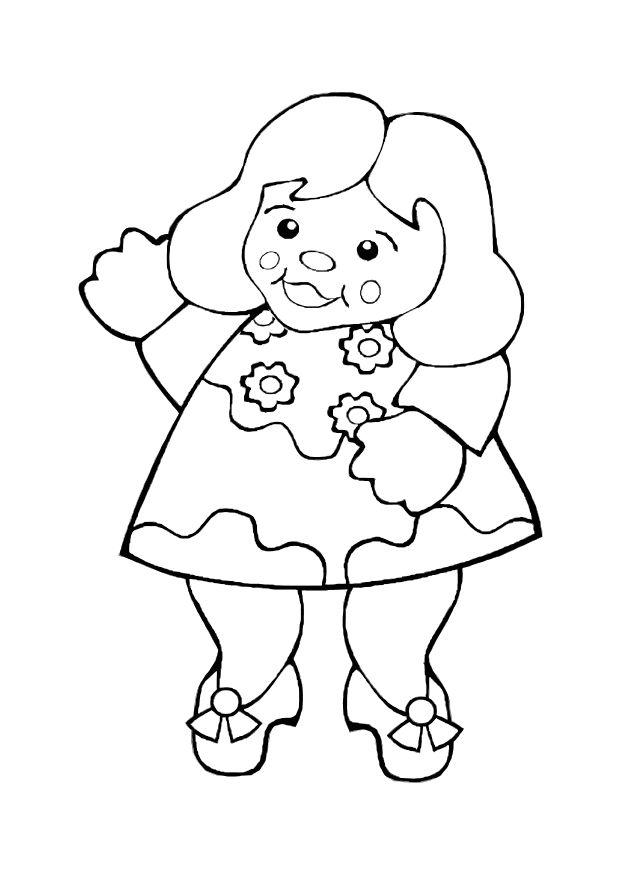 bambola Disegno da colorare bambola