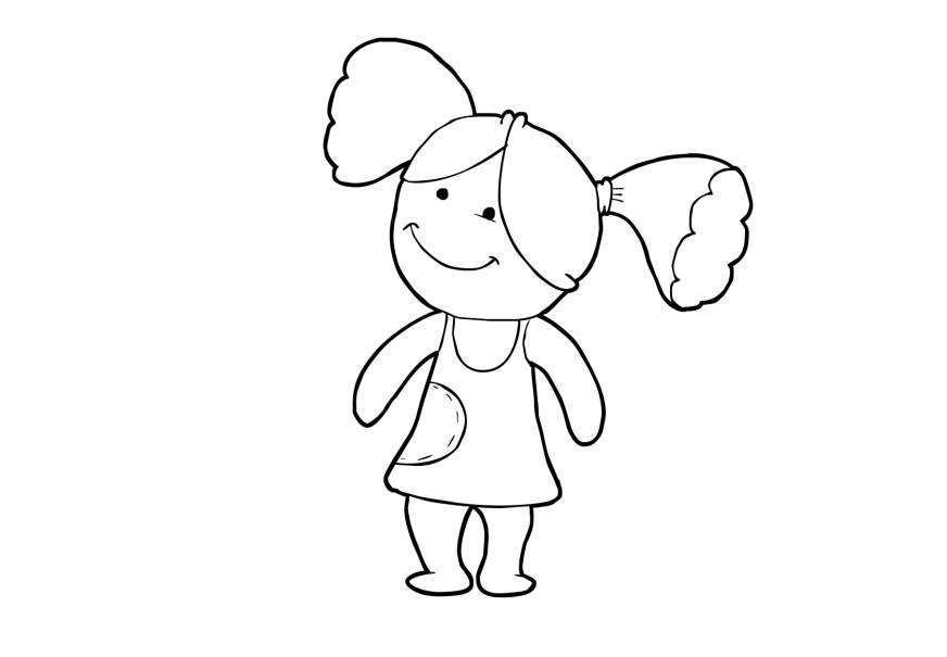 bambola Disegno da colorare bambola