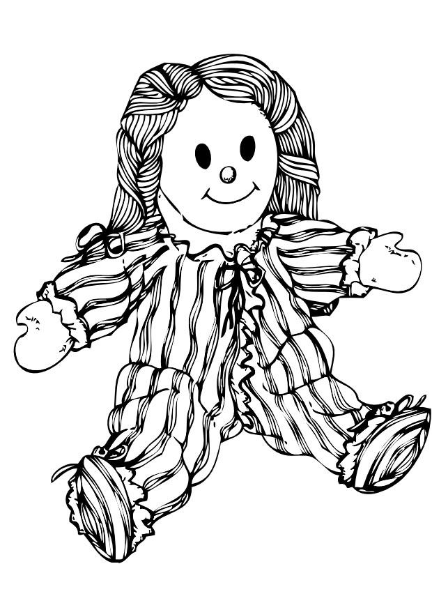 bambola Disegno da colorare bambola