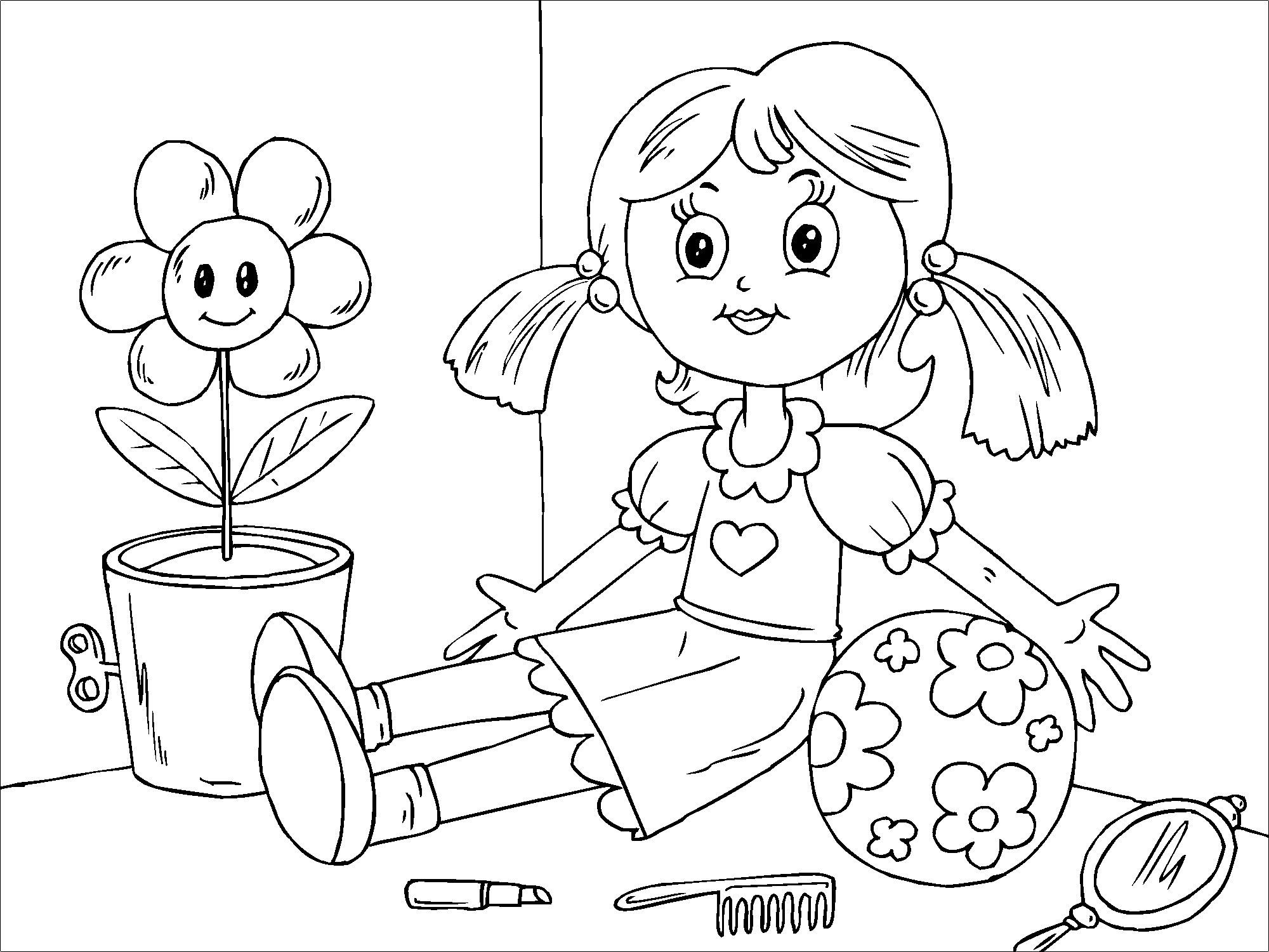 bambola Disegno da colorare bambola