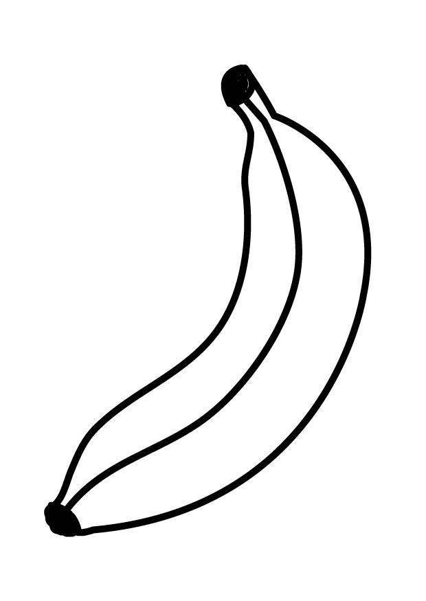 Disegno da colorare banana
