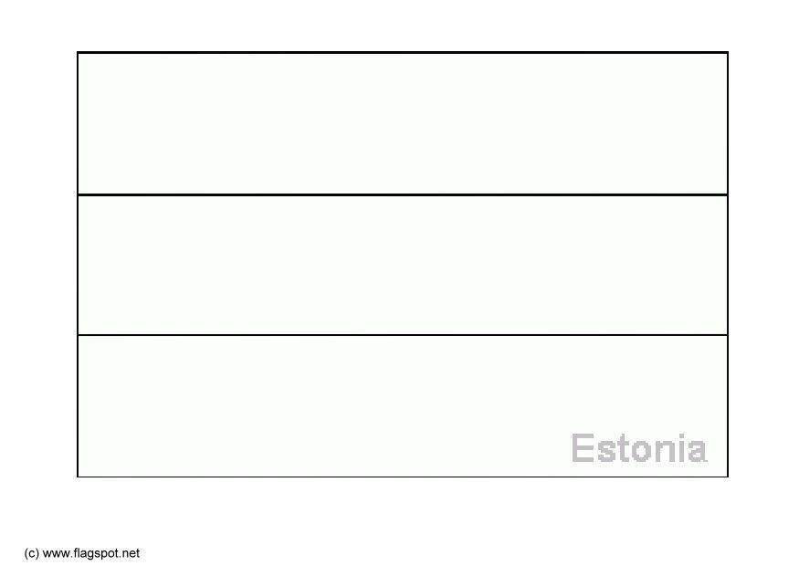 bandiera estonia Disegno da colorare bandiera estonia