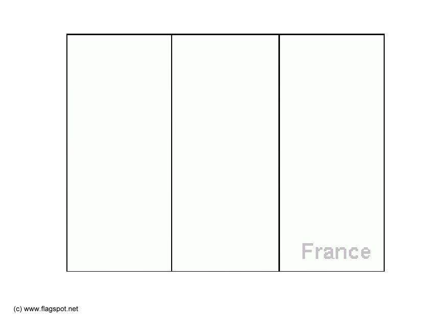 bandiera francia Disegno da colorare bandiera francia