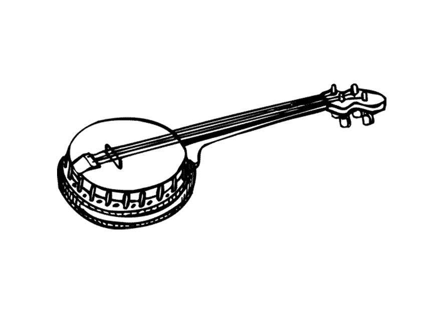 banjo Disegno da colorare banjo