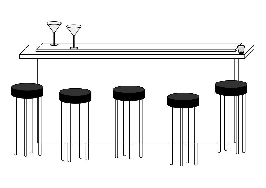 bar Disegno da colorare bar