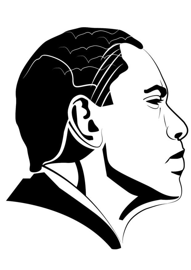 barack obama Disegno da colorare barack obama