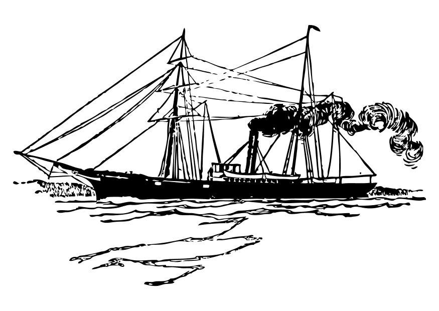 barca Disegno da colorare barca