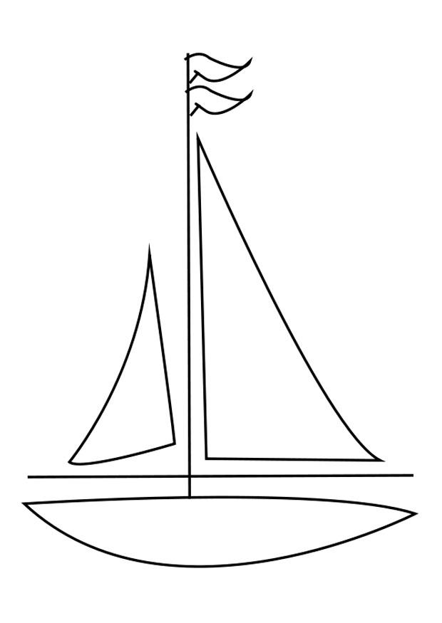 barca a vela Disegno da colorare barca a vela