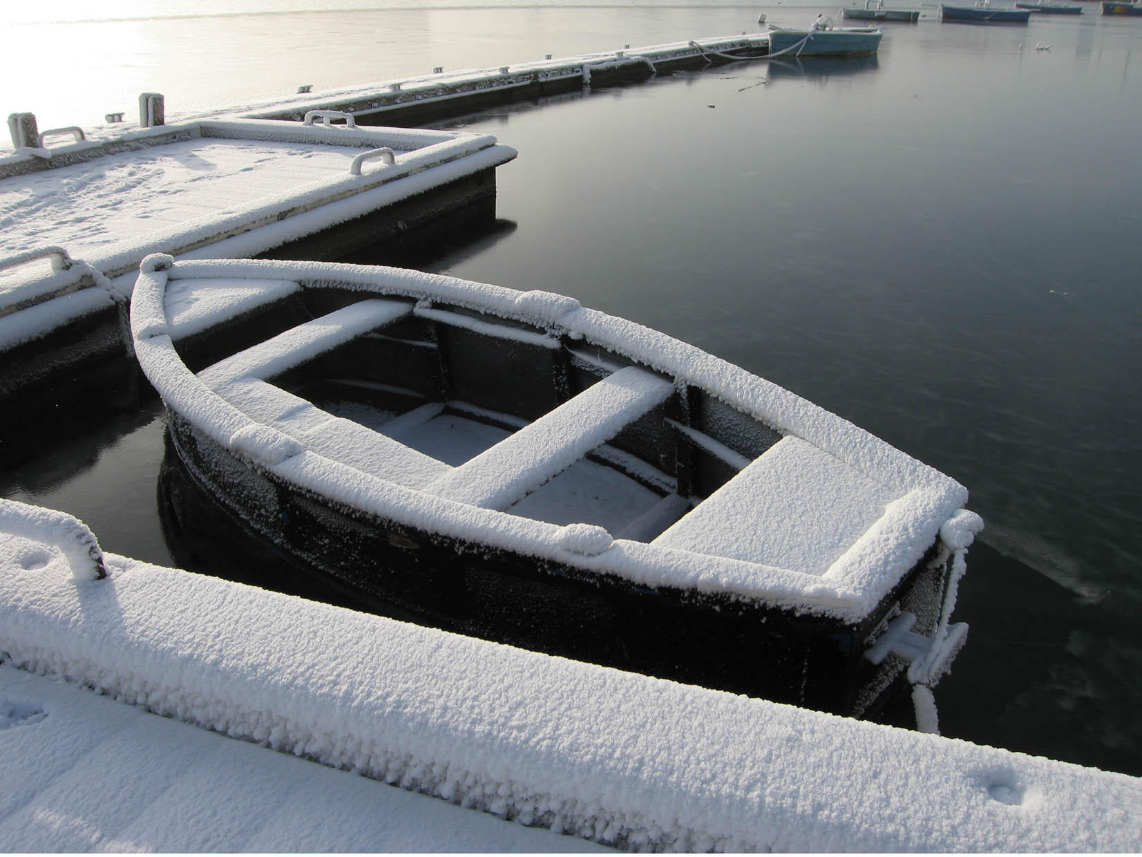 barchetta in inverno Foto barchetta in inverno