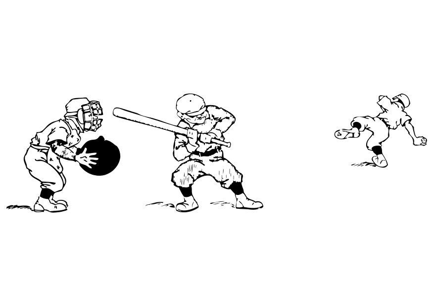 baseball Disegno da colorare baseball