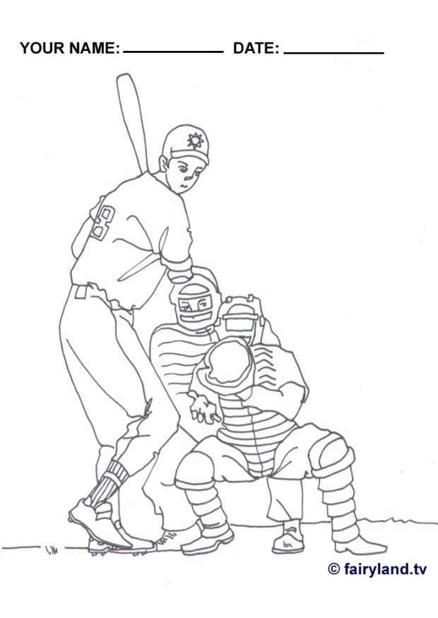 baseball Disegno da colorare baseball