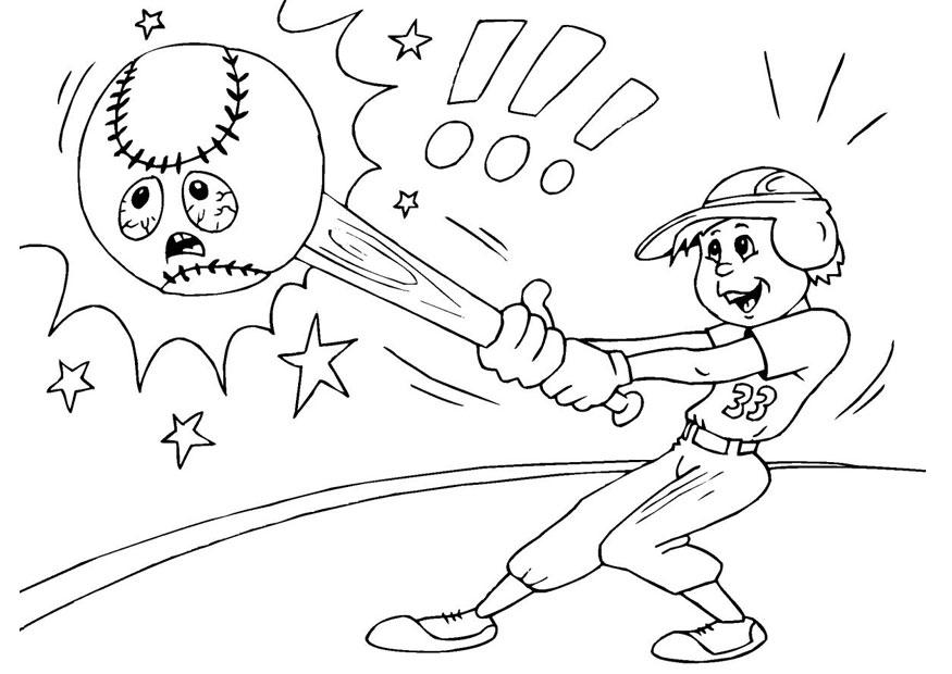 baseball Disegno da colorare baseball
