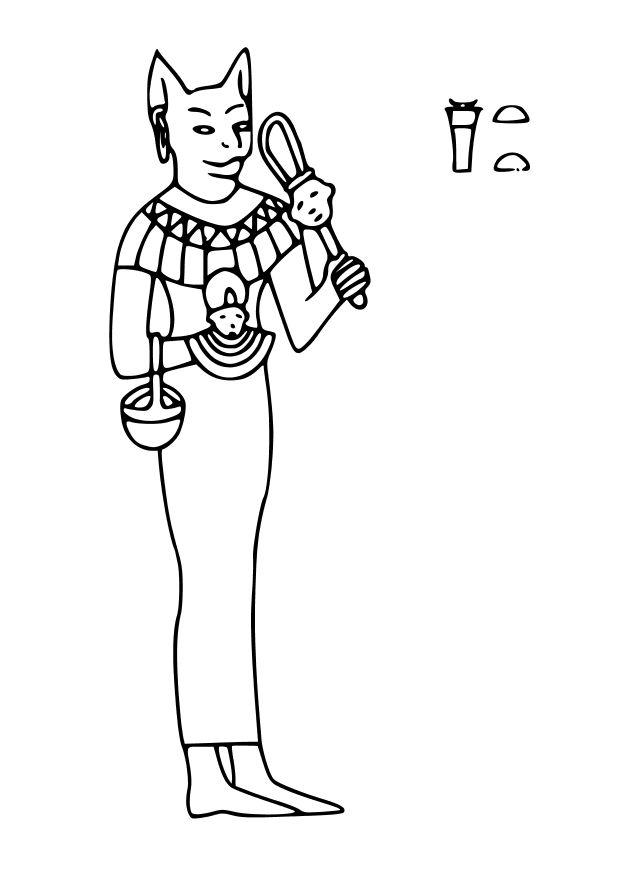 bastet Disegno da colorare bastet