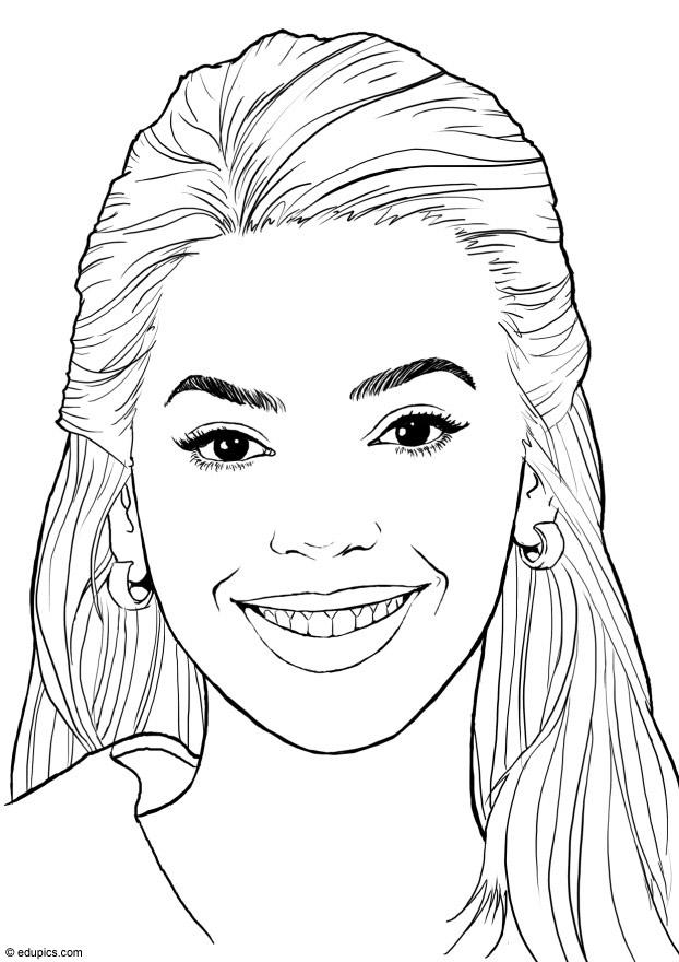 beyonce knowles Disegno da colorare beyonce knowles
