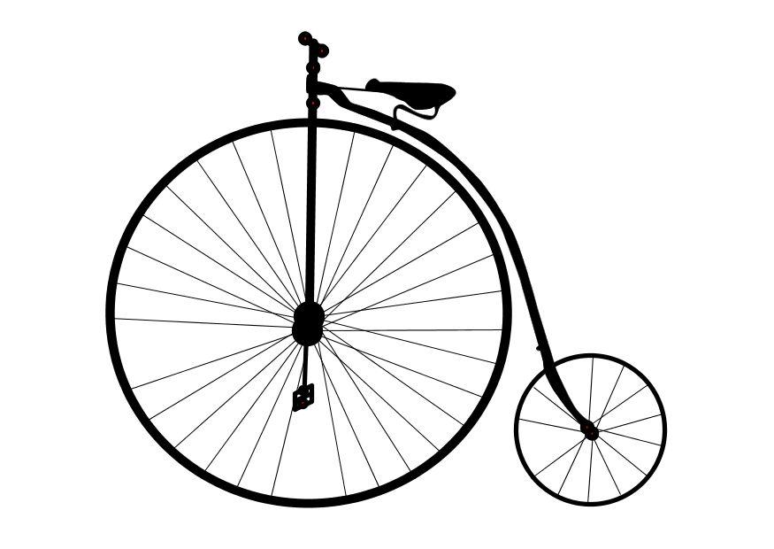 bici antica Disegno da colorare bici antica