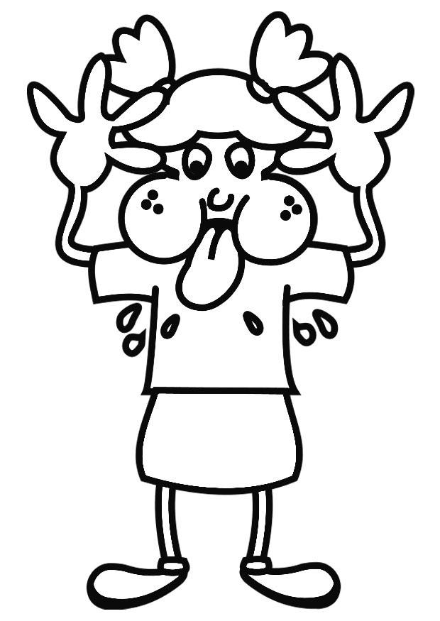 bimba biricchina Disegno da colorare bimba biricchina