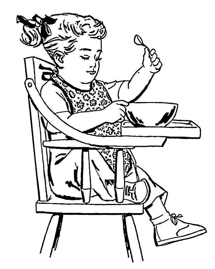 bimba piccola Disegno da colorare bimba piccola