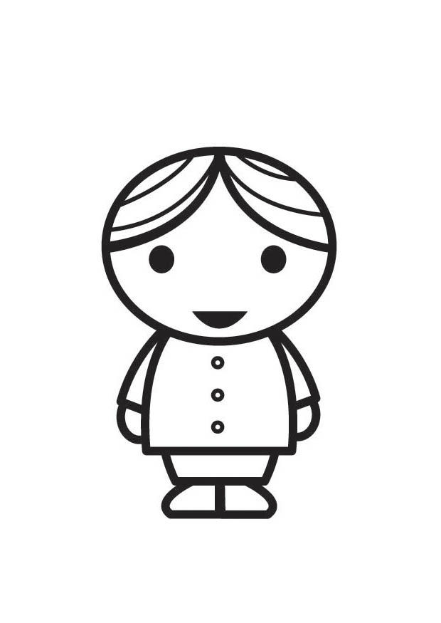 bimbo Disegno da colorare bimbo