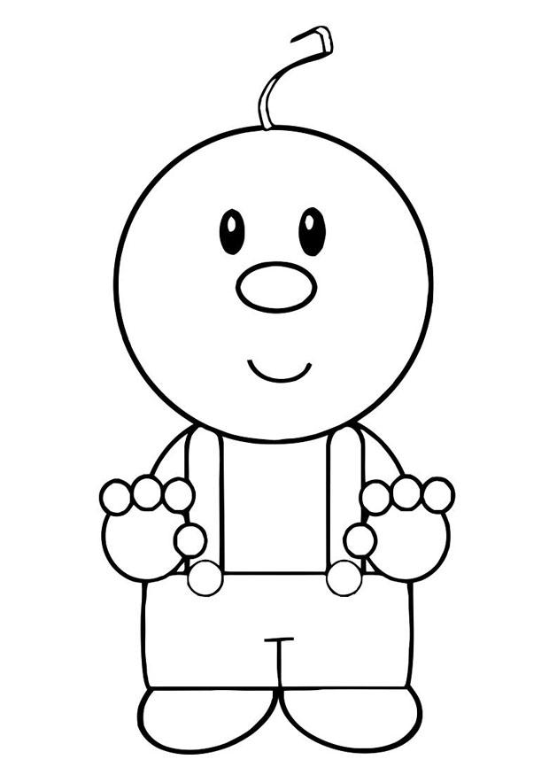 bimbo Disegno da colorare bimbo