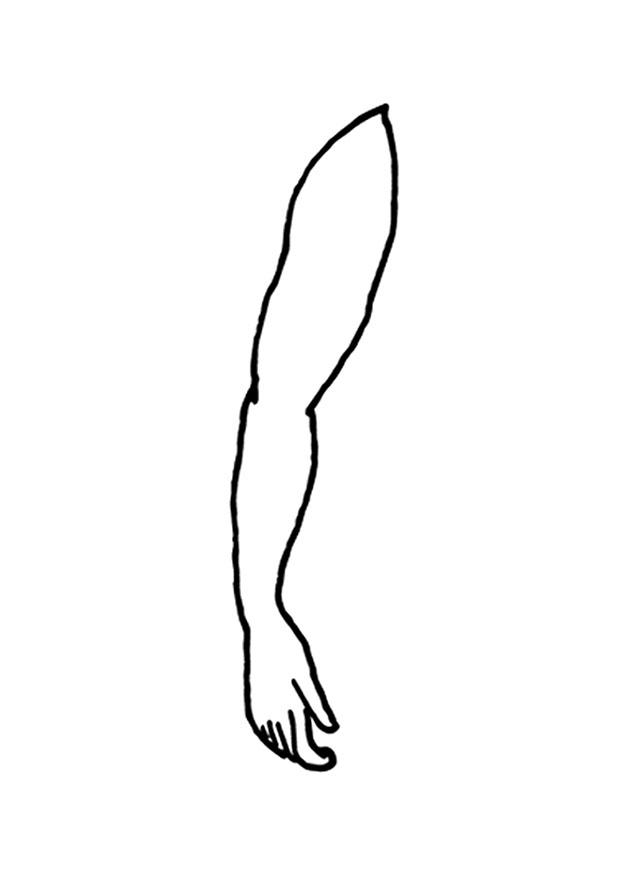 braccio Disegno da colorare braccio