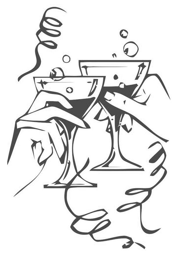 brindare Disegno da colorare brindare