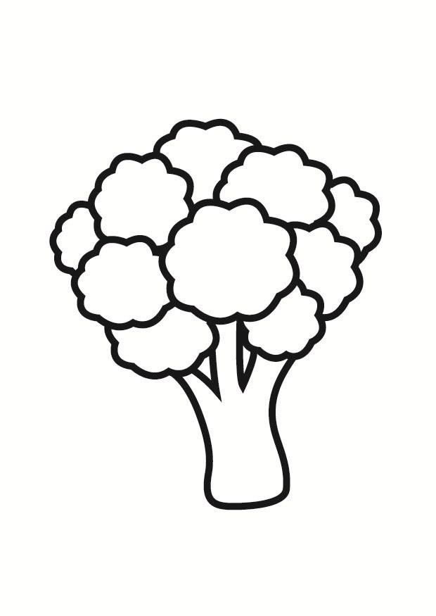broccoli Disegno da colorare broccoli