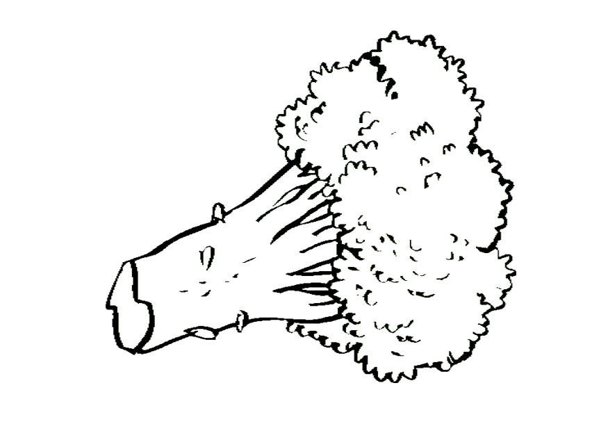 broccoli Disegno da colorare broccoli