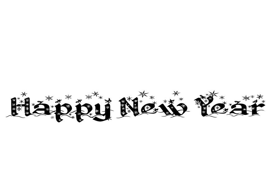 buon anno Disegno da colorare buon anno