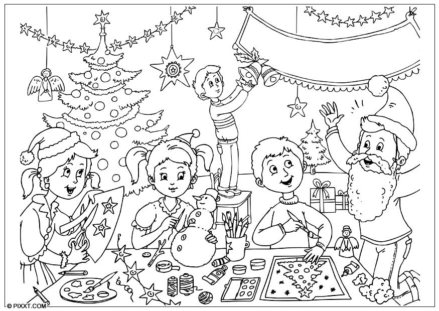 buon natale Disegno da colorare buon natale