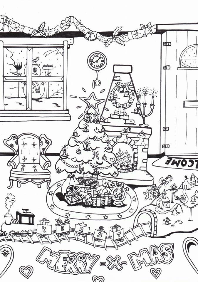 buon natale Disegno da colorare buon natale
