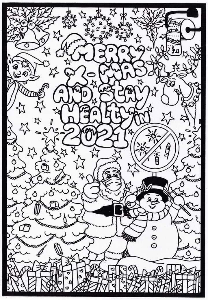 buon natale Disegno da colorare buon natale
