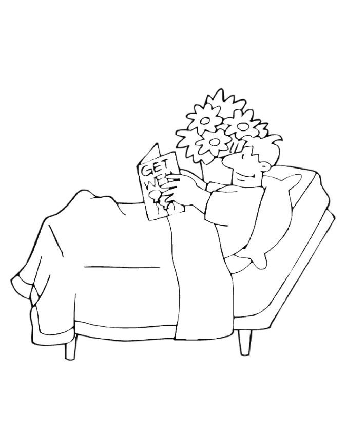 buona guarigione Disegno da colorare buona guarigione