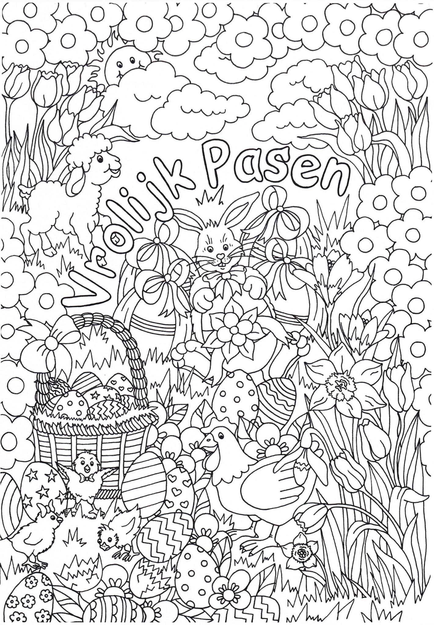 buona pasqua Disegno da colorare buona pasqua
