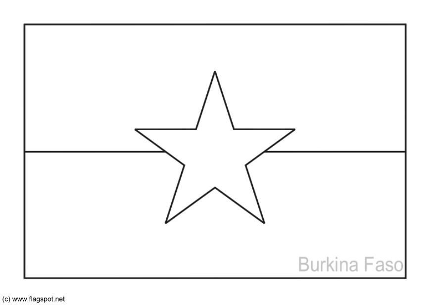 burkina faso Disegno da colorare burkina faso