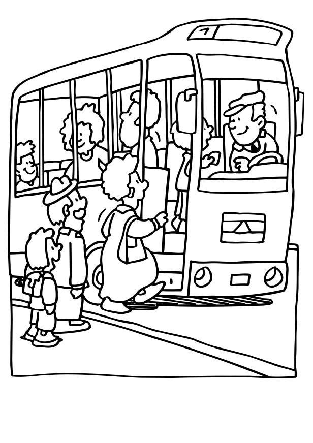 bus Disegno da colorare bus