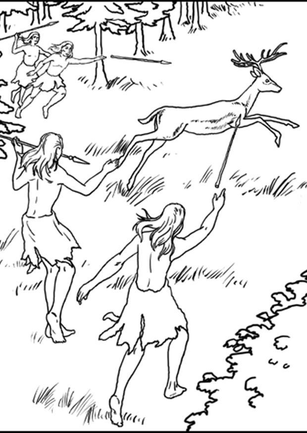 cacciatori Disegno da colorare cacciatori