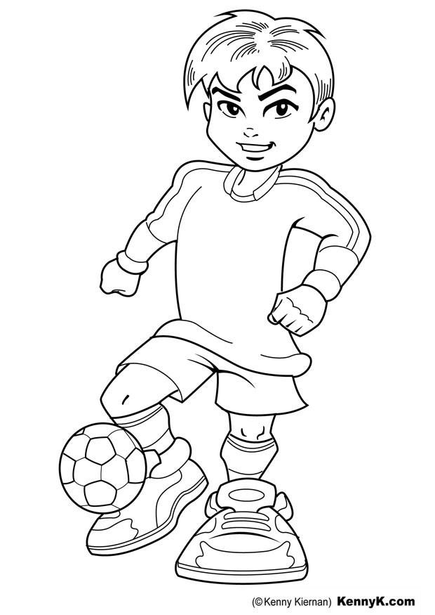 calciatore Disegno da colorare calciatore