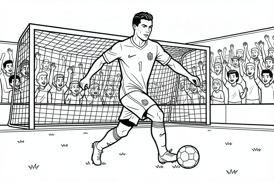 calciatore Disegno da colorare calciatore