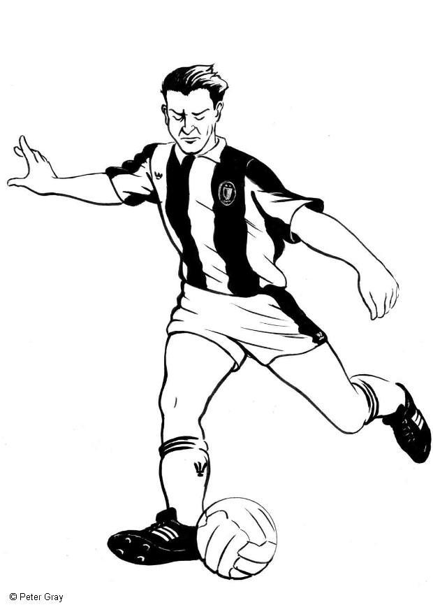 calciatore Disegno da colorare calciatore