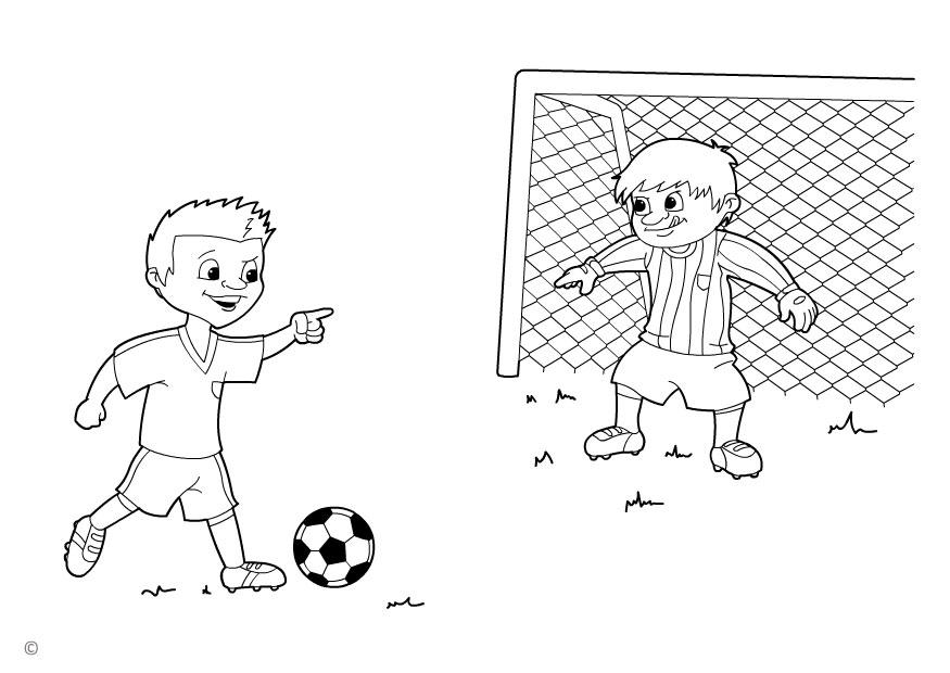 Disegno da colorare calcio di rigore