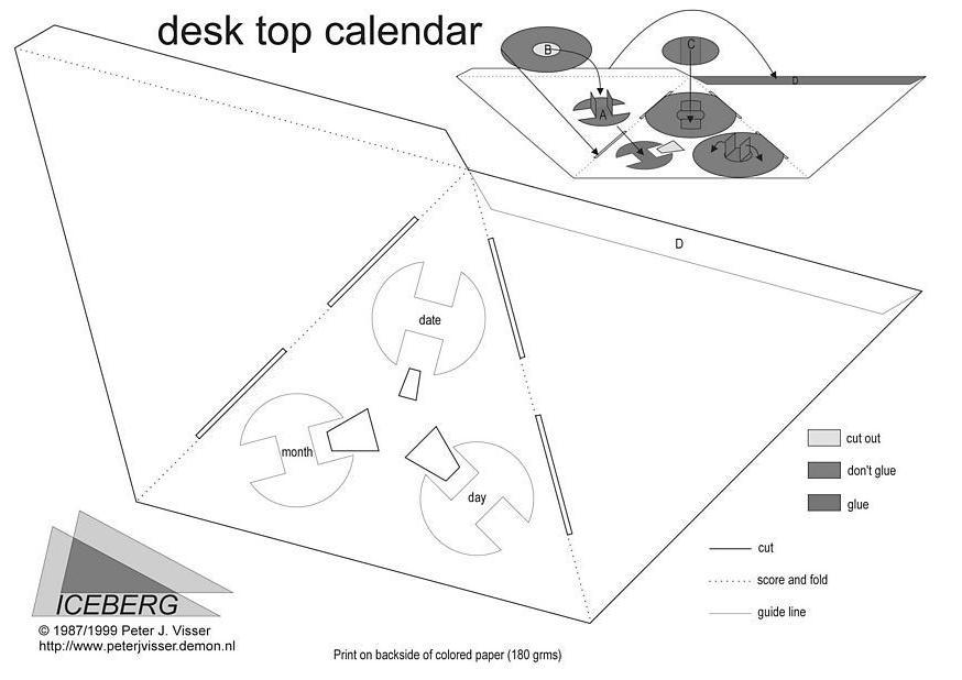 calendario da tavolo parte 1 Laboratorio creativo calendario da tavolo parte 1