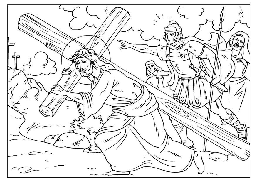 calvario Disegno da colorare calvario