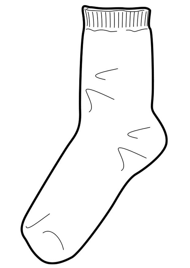 calza Disegno da colorare calza