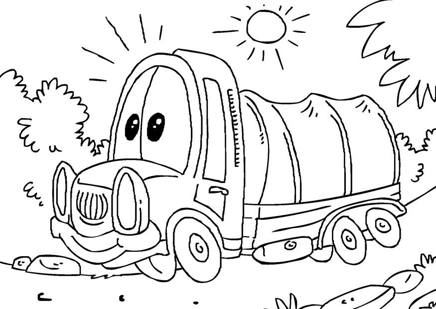 camion coperto Disegno da colorare camion coperto