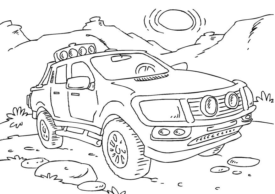 camion pick up Disegno da colorare camion pick up