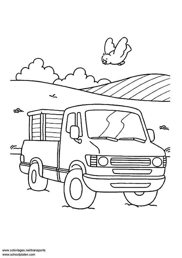 camion pick-up Disegno da colorare camion pick-up