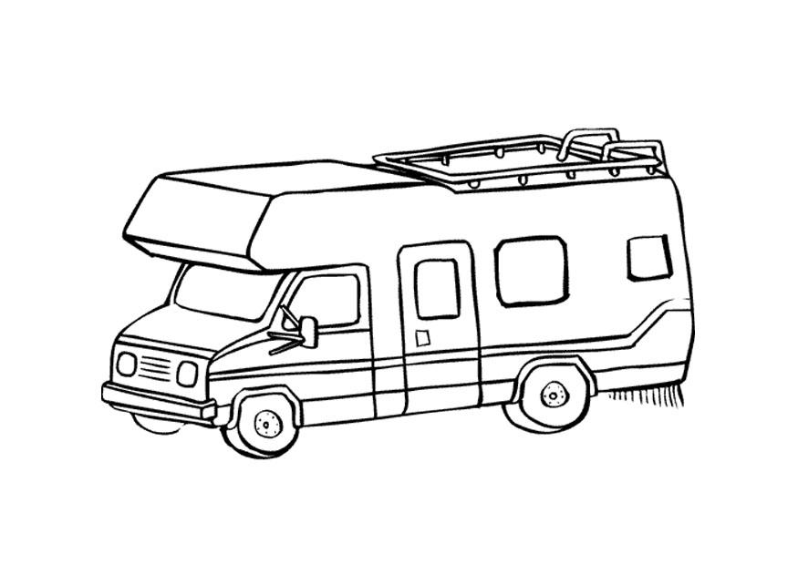 camper Disegno da colorare camper