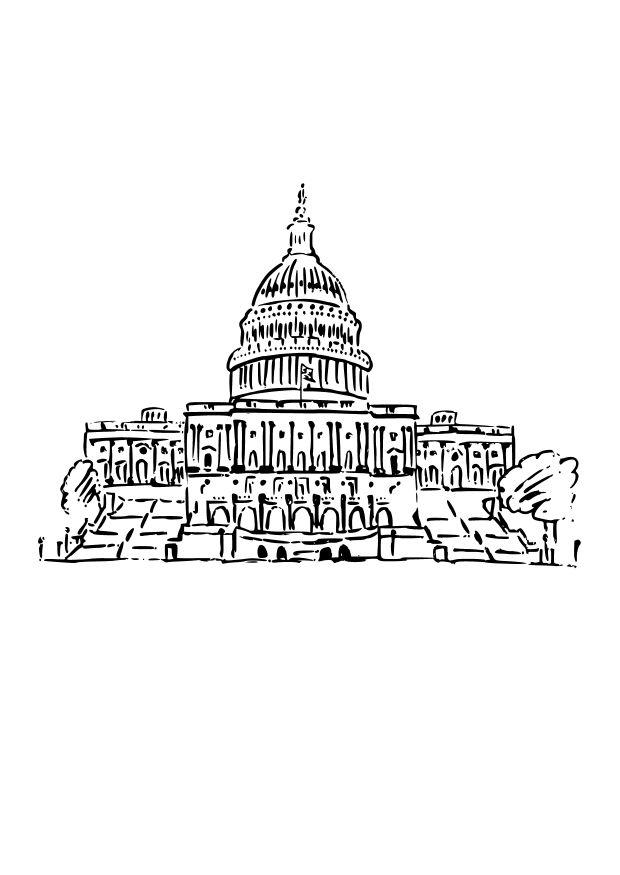 campidoglio us Disegno da colorare campidoglio us